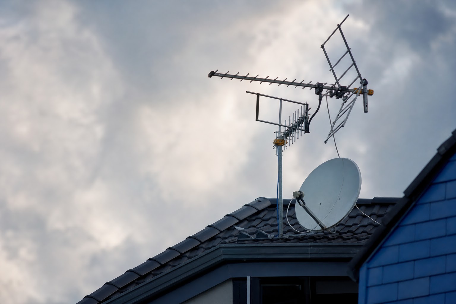 Antény pro příjem DVB-T a DVB-S